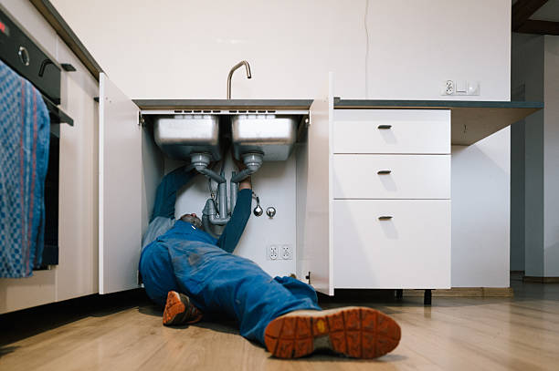 Professional Emergency Plumber technician working in Richfield, WI